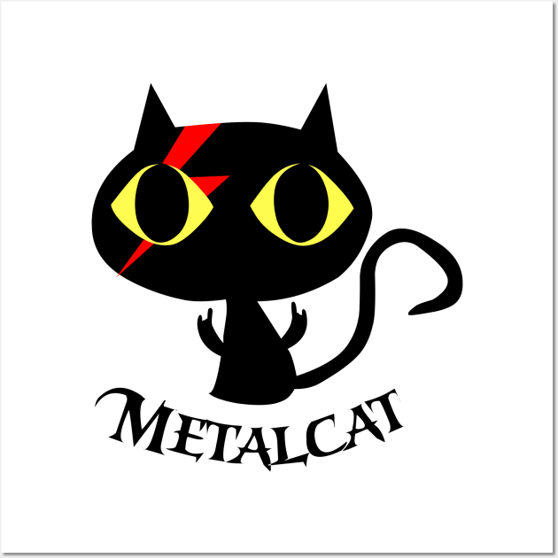 Metal cat Wall Art by Illustration